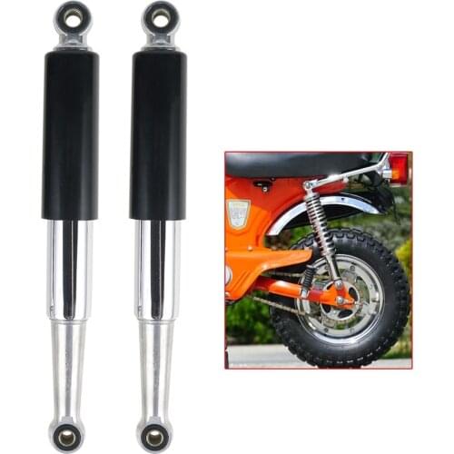 Motorcycle Rear Shocks Absorbers 345mm 3.58" Black Cover Chrome Shocks For honda CT70 CT90 CT110 XL75 S65 S90 CL90 CM91 CL70K