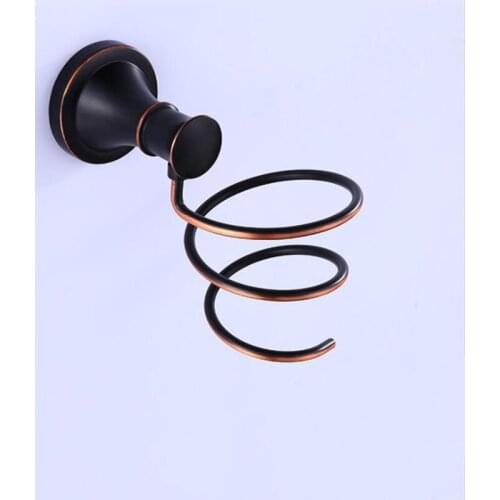 Solid Brass Made Wall Mounted Hair Dryer Rack Holder Stand Rack Shelf For Bathroom Accessories Bathroom Products