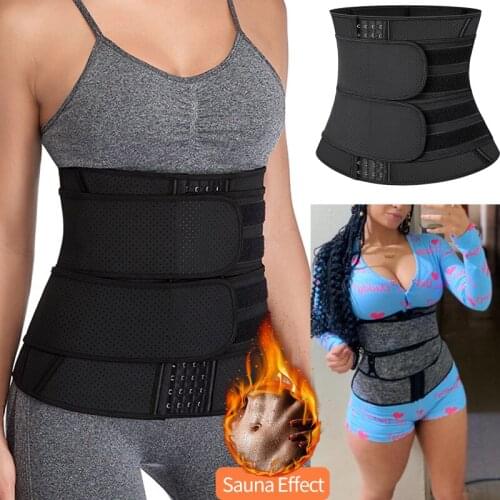 Neoprene Sauna Waist Trainer Corset Sweat Belt for Women Sport Girdle Waist Trimmer Compression Shapewear Belly Weight Loss