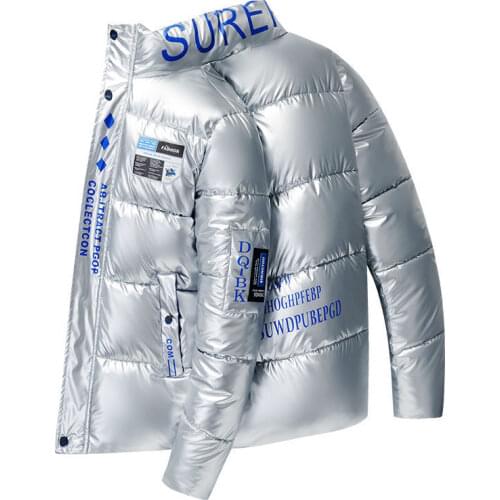 2021 New Winter Men Parka Casual Jacket Fashion Color patchwork Outwear Thicken And Warm hooded Coat Slim Fit