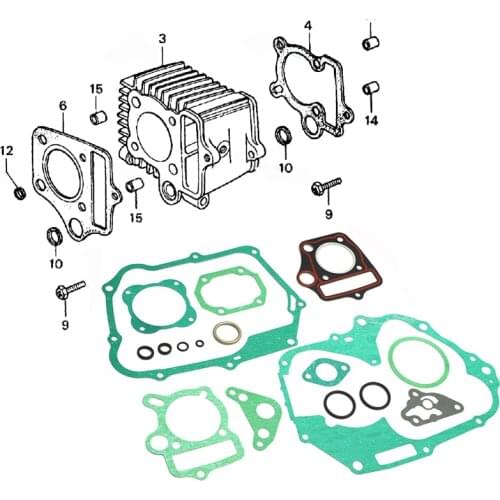 New Complete Engine Gasket Set For Honda C70 CL70 CT70 Trail 70 K0-K4 Scrambler