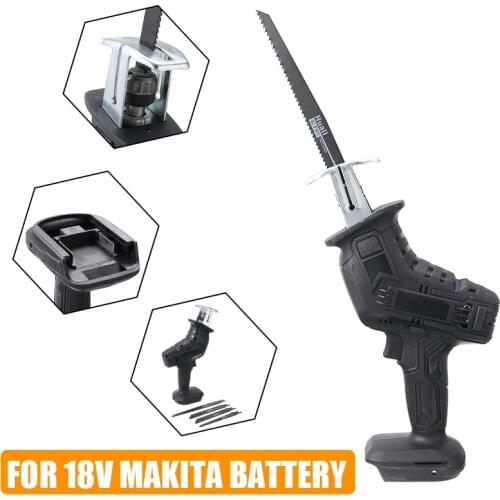18V Woodworking Jig Saw Portable Metal Cutting Cordless Reciprocating Saw With 4 Saw Blades Multi Electric Garden Power Tool