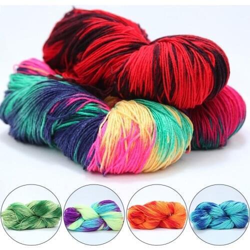 Dyed Yarn Acrylic Yarn Hand Knitting Yarn Medium Coarse wool DIY Handmade knitted Baby sweater hat Scarf sofa cushion Warm Yarn