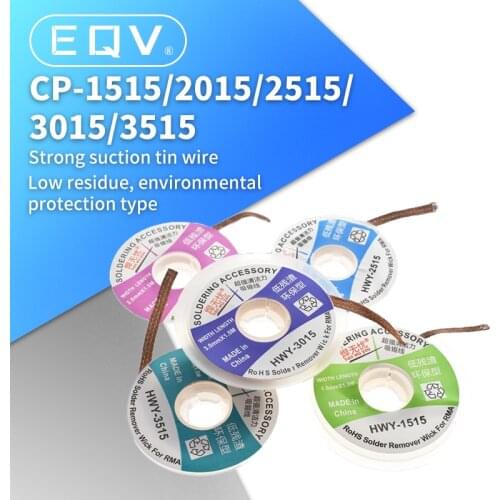 DIY 1.5mm 2mm 2.5mm 3mm 3.5mm 1.5M Length Desoldering Braid Welding Solder Remover Wick Wire Lead Cord Flux BGA Repair Tool