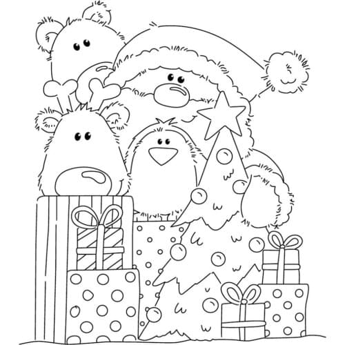 Merry christmas stamp Clear Stamp for Scrapbooking Transparent Silicone Rubber DIY Photo Album Decor A194