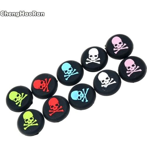 ChengHaoRan 4pcs Silicone Skull Joystick Caps Controller Grip Buttons Cover Shell For Sony PS4 PS3 XBOX One 360