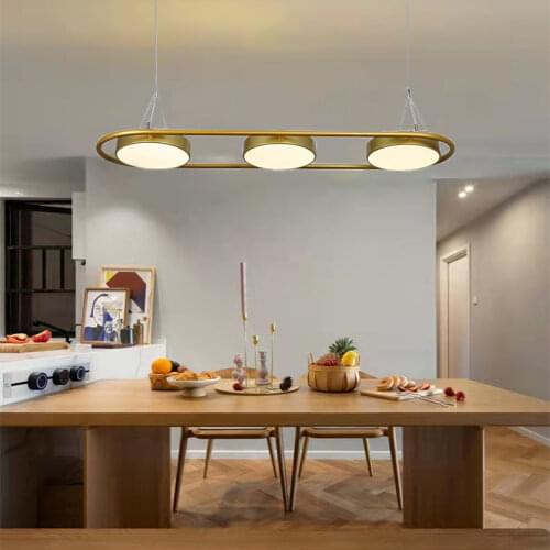 Nordic modern restaurant kitchen LED chandelier villa corridor aisle simple chandelier bedroom living room lighting lighting