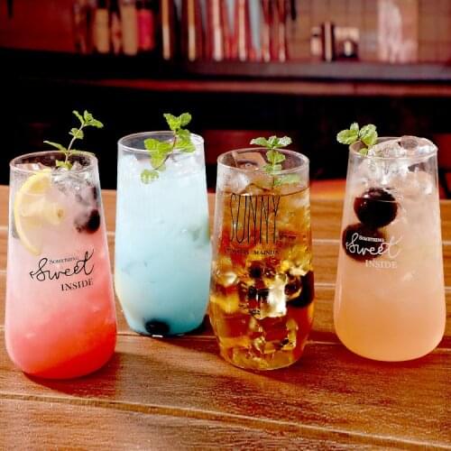 Nordic Glass Cup Drinkware Mugs Coffee Cups Stemless Wine Transparent Glasses Milk Cup Vasos De Vidrio Juice Glass Set AC50GC