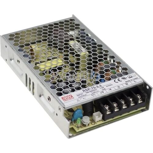 MEAN WELL original RSP-75-12 12V 6.3A meanwell RSP-75 12V 75.6W Single Output with PFC Function Power Supply