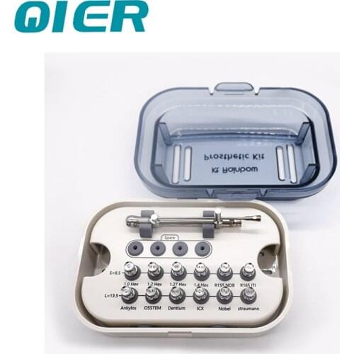 Nobel ICX Zimmer Osstem Dentium Astra Ankylos Straumann System Universal Dental Implant Prosthetic Kit Driver with Box