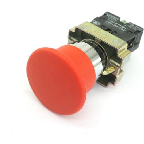 XB2BC42C 1 NO Momentary Mushroom Head Red Push Button Switch Replaces Tele