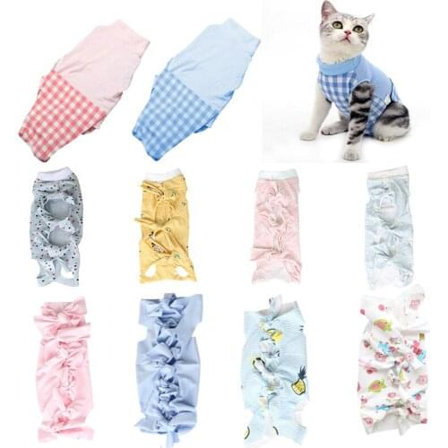 Pet Cat Dog Vests Protective Clothing Postoperative Clothing Protective Clothing Weaning High Elastic Surgical Operation Therapy