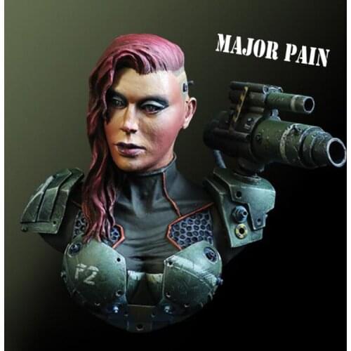 1/12, Major Pain, Resin Model Bust figure GK, Unassembled and unpainted kit