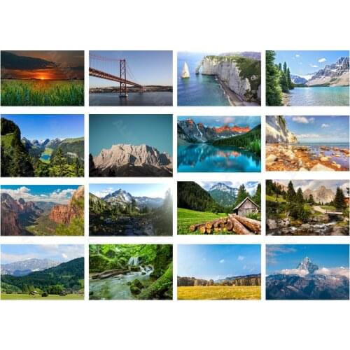 Diy Diamond Painting Cross-Sea Bridge Nordic Style Full Inlaid Diamond Handmade Dot Inlaid Diamond Bedroom Living Room Sticker