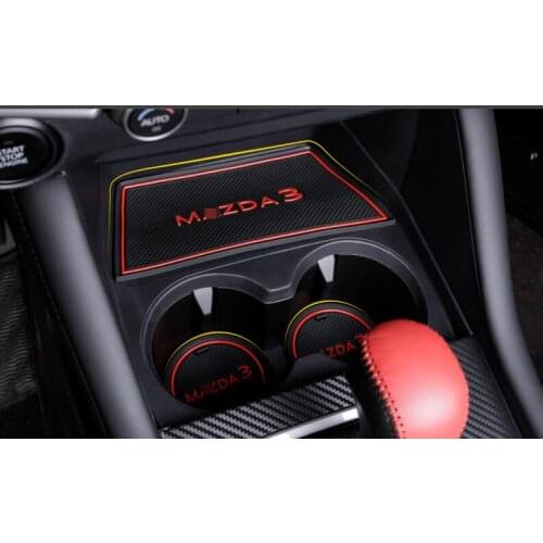 Auto anti-slip cup mat non slip door gate pad for mazda 3 Axela 2019 2020, car accessories, free shipping