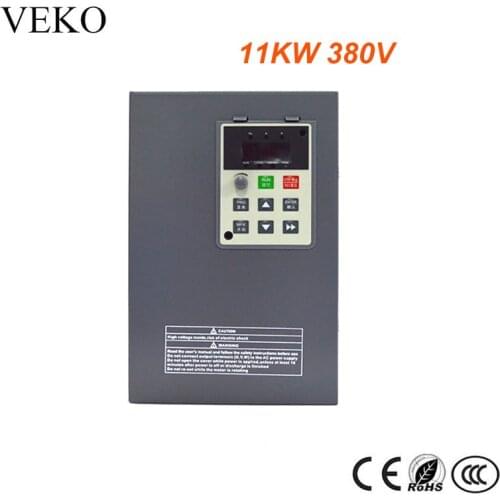 11KW 380V VFD Frequency Converter 3Phase Input Triphase 3 Phase Output 25A Frequency Inverter Motor Speed Controller 50/60Hz