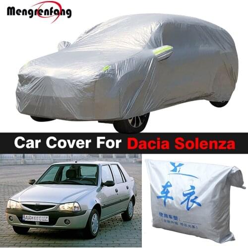 Full Car Cover For Dacia Solenza Outdoor Sun Shade Anti-UV Rain Fog Snow Resistant Dust Proof Cover