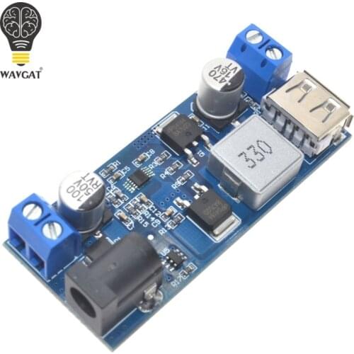 DC-DC 24V/12V To 5V 5A Step Down Power Supply Buck Converter Replace LM2596S Adjustable USB Step-down Charging Module For Phone