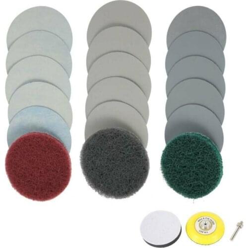 Waxing Pad 21PCS Polishing 3inch M16 Sponge Tool Bit Adapter Car Cleaning