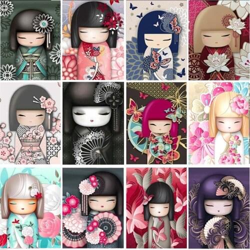 DIY PHOTO CUSTOM Cartoon girl Diamond Painting Picture of Rhinestones diamant painting Embroidery Beadwork 5D Cross Stitch