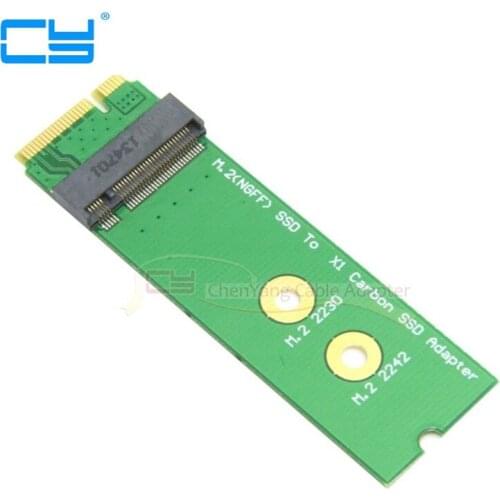 Mini PCI-E pcie pci-express pci express 2 Lane M.2 NGFF 30mm 42mm SSD to for Lenovo X1 Carbon Ultrabook SSD Add on Cards PCBA