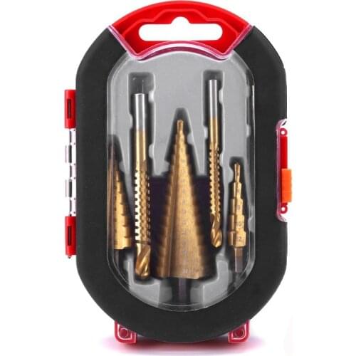 6Pcs HSS Steel Titanium C Set 32mm Metal Hole Cutter Wood Drilling Hole Saw Tool+3,6,8 Saw Drill