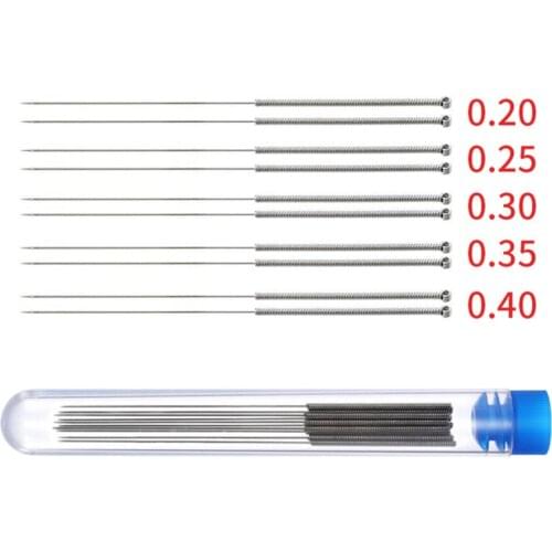 10pcs 3D Printer Stainless Steel Nozzle Cleaning Needle Drill Bit 0.4mm Accessories Reprap Ultimake for CR10 Ender 3 Ender 5 pro