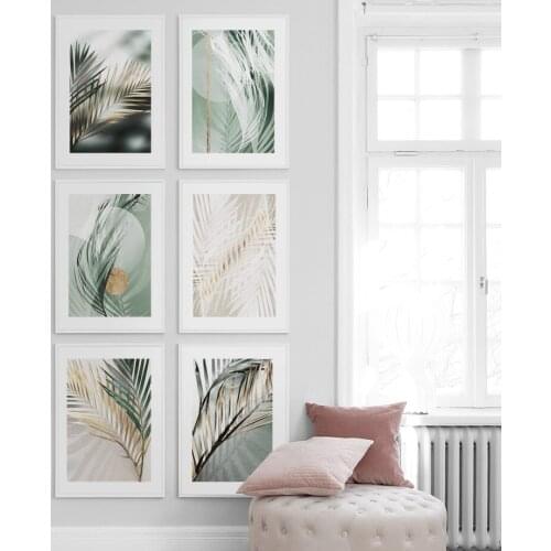 Foggy Plant Dried Leaves Sunlight Shades Wall Art Canvas Painting Nordic Posters And Prints Wall Pictures For home wall Decor