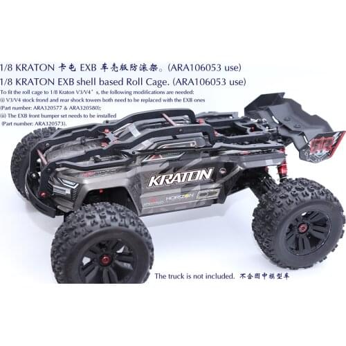 Nylon full body roll cage For 1/8 ARRMA KRATON rc car parts