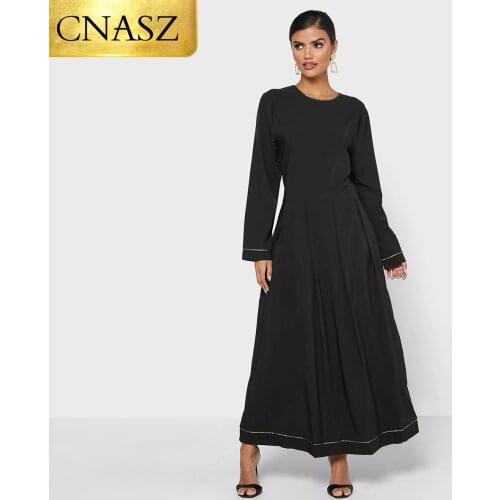 New Arrivals Muslim Fashion Dress For Women Islamic Clothing Caftan Dubai Dress Middle East Robe Femme Hiver 2021 Vetement Femme