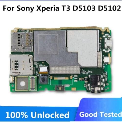 Unlocked For Sony Xperia T3 D5103 D5102 Motherboard With Full Chips Mainboard For Sony Xperia T3 D5103 D5102 Logic Board