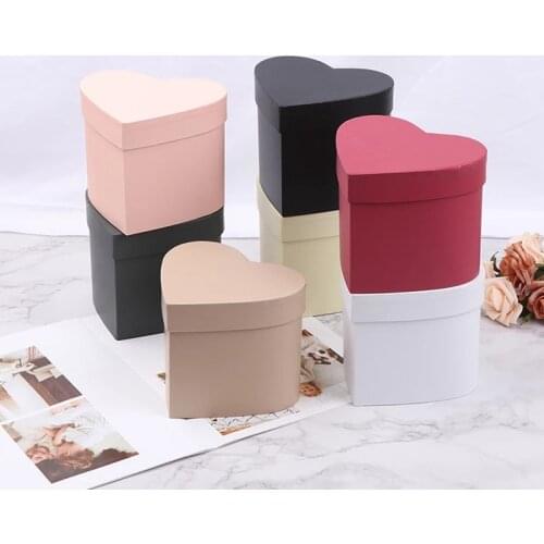 Heart-Shaped Gift Box Floral Packaging Love Flower Hug Bucket For ValentineS Day FatherS Day Wedding Gift Party Home Decor