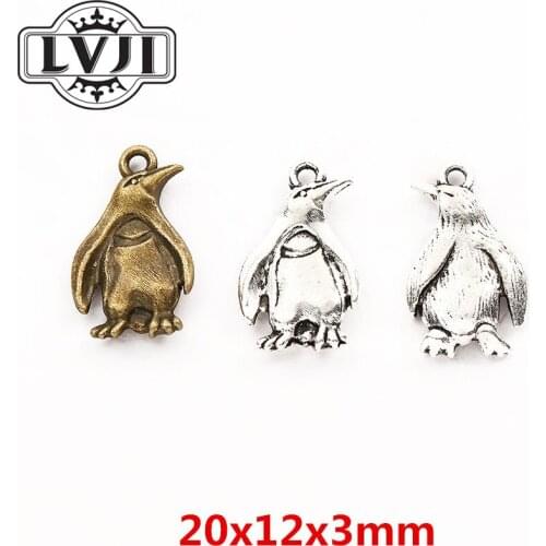 25pcs zinc alloy Animal penguin Charms for Jewelry Making 5925
