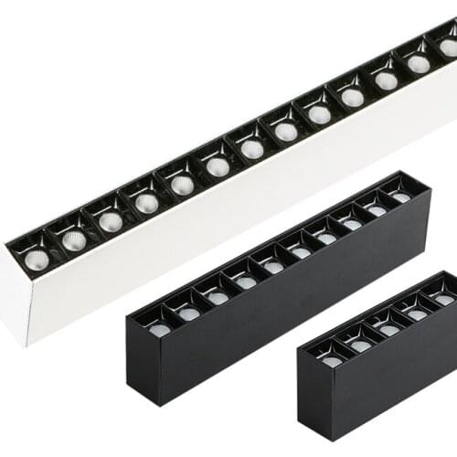 Surface Mounted Single Row Long Square 5W/10W20W LED Ceiling Lamps Spot Light LED Downlights for Living Room Aisle Lighting