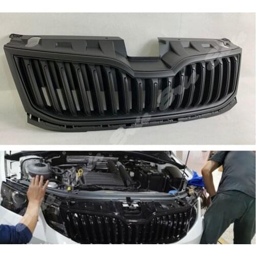 Car Front Racing Bumper Grille Upper Grill For Skoda Octavia 2018 2019 2020