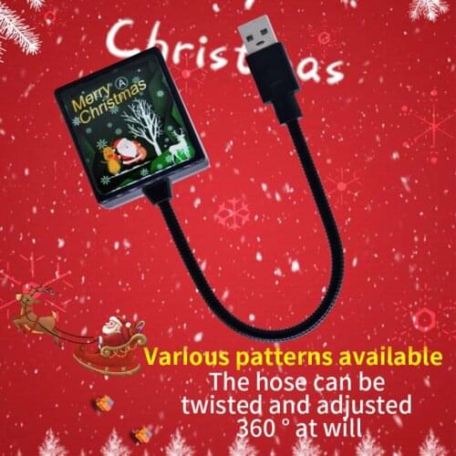 Christmas Halloween Window Projector Led USB Flood Lights Projection Lamps Christmas Projection Lamps Xmas Party New Year Decors