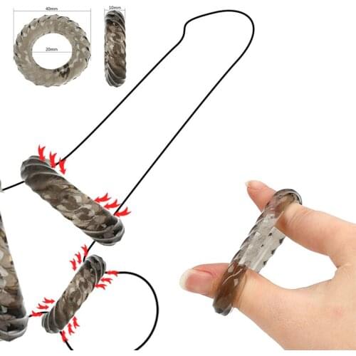 Silicone Beaded Penis Rings Delay Ejaculation Cock Rings Lock Ejaculation Constriction Donuts Sex Toys For Men High Time Lasting
