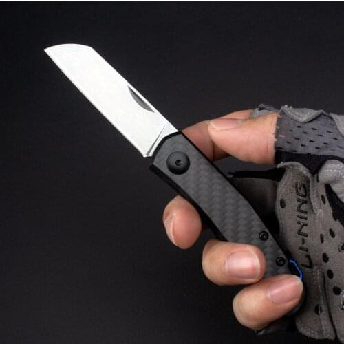 High Quality ZT0230/235 Folding pocket outdoor camping Knife D2 blade CARBON fiber handle hunting survival tactical survival EDC