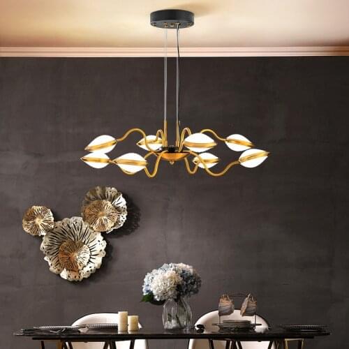 Modern Minimalist Chandelier Creative Personality Atmosphere Light Luxury Lamps Restaurant Lights Hall Decoration Chandeliers