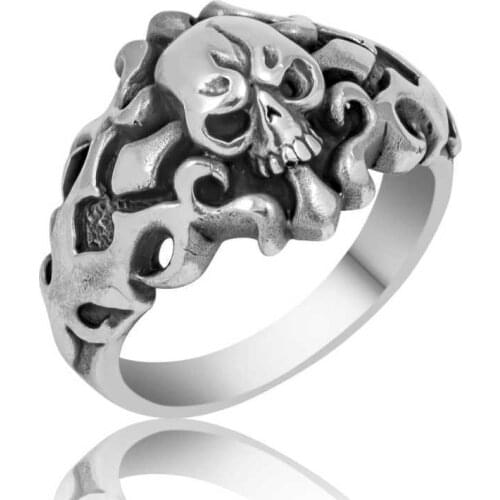Tevuli 925 Sterling Silver Dry Head Men Ring