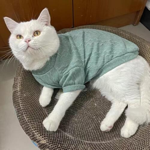 New Cute Cat Sweater for Cats Winter Pet Clothes Katten Gotas Pullovers Mascotas Costumes Puppy Dog Clothing ubranko dla kota