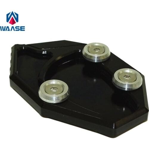 Waase For Kawasaki Ninja ZX-14 ZX-14R 2006 2007 2008 2009 2010 2011-2015 Kickstand Foot Side Stand Extension Pad Support Plate
