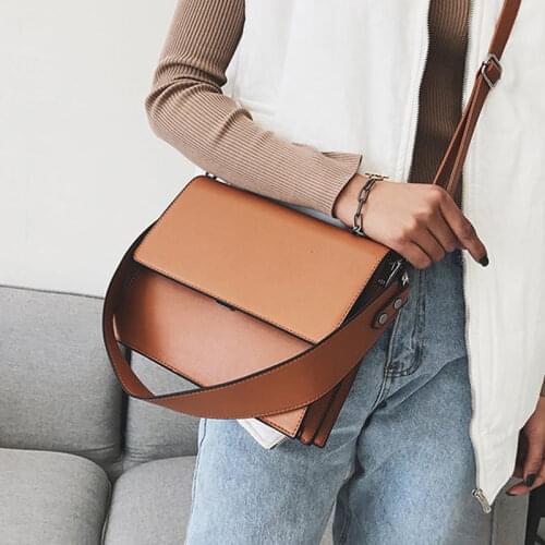 Female briefcase fashion brand designer versatile shoulder strap bag female messenger small bag casual office styleC088
