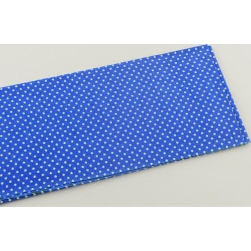 1 piece dots designs 50cmx50cm quitling patchwork dark sky blue printed cotton fabric pre-cut fat quarter bedding home textile