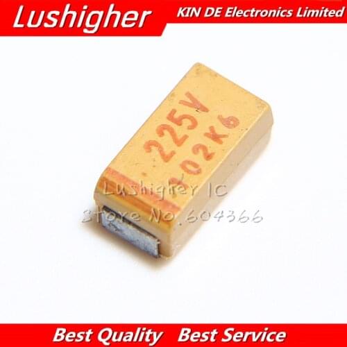 10PCS CASE C 35V 2.2UF 225 225V SMD Tantalum Capacitor