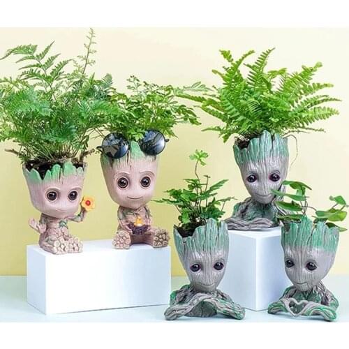 Creative Pencil Organizer Storage Box Home Supplies ChildrenS Toy Storage Container Groot Garden Flower Pot Home Decoration