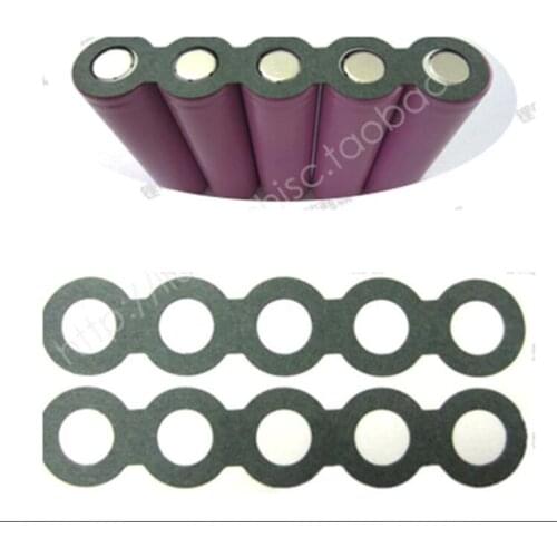 100pcs 18650 battery Barley Paper 5P with glue used for 18650 Cylindrical Cell Insulation Spacer