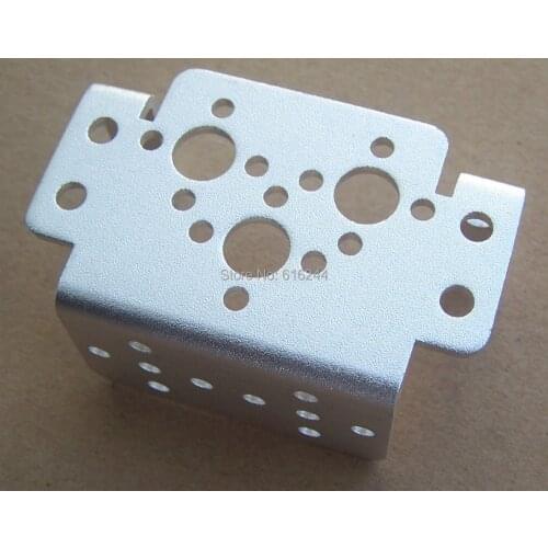 Free shipping 10x Aluminum Multipurpose Brackets For Standard Servos And Robot Arm Mechanical Robot Mount Wholesale Retail