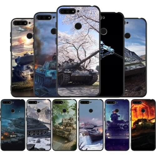 World of tanks black Silicone Phone Case For Huawei honor 30 20 Pro 8 8X 9 10 20 Lite Mate 10 20 30 Lite Pro cover