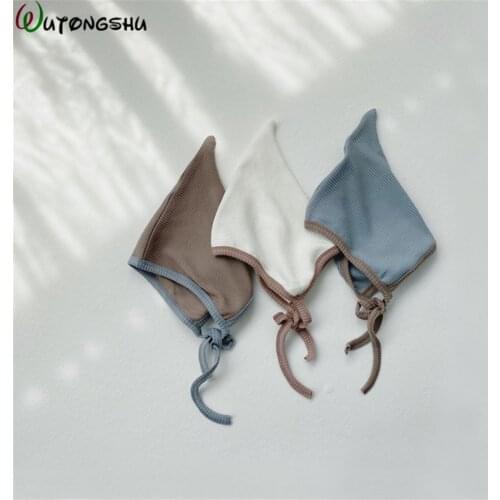 Baby Hats Fashion Newborn Cotton Toddler Cap Cute Solid Dot Pattern Newborn Baby Girl Sun Hat for 0-24M Baby Boy Accessories